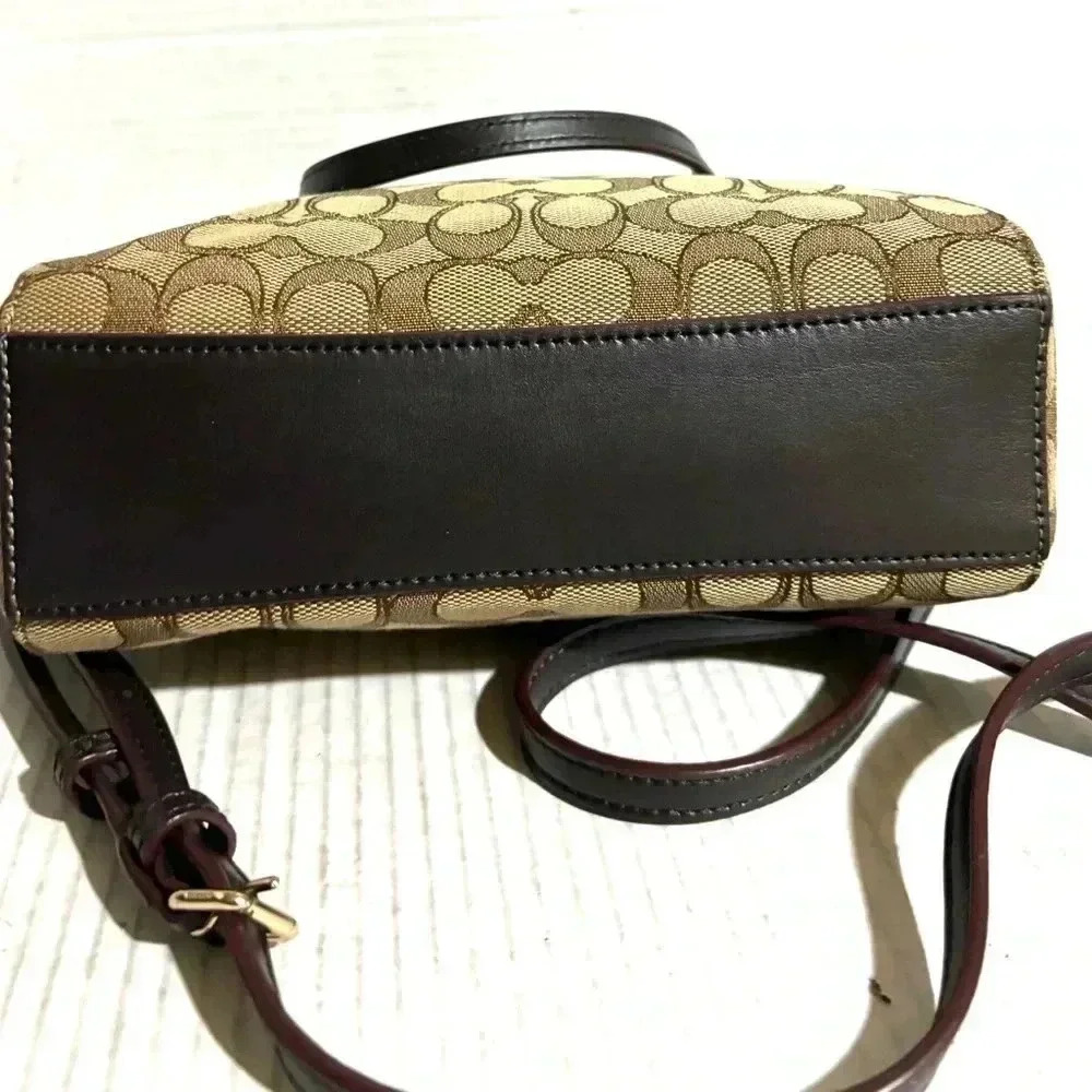 Coach Cc Signature Print Canvas Crossbody Handbag - image 5